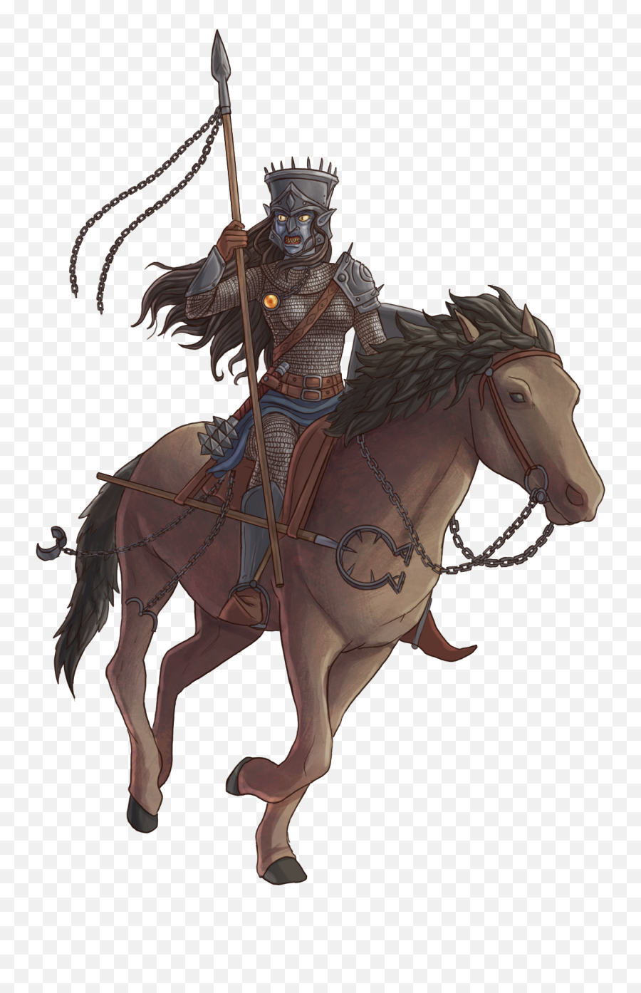 Hobgoblin - Slave Cleric Hobgoblin On Horse Full Size Fantasy Hobgoblin Png,Cleric Icon