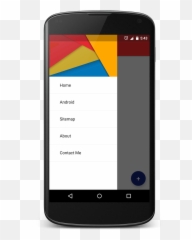 Navigation Drawer With Transparent - Spinner Android png