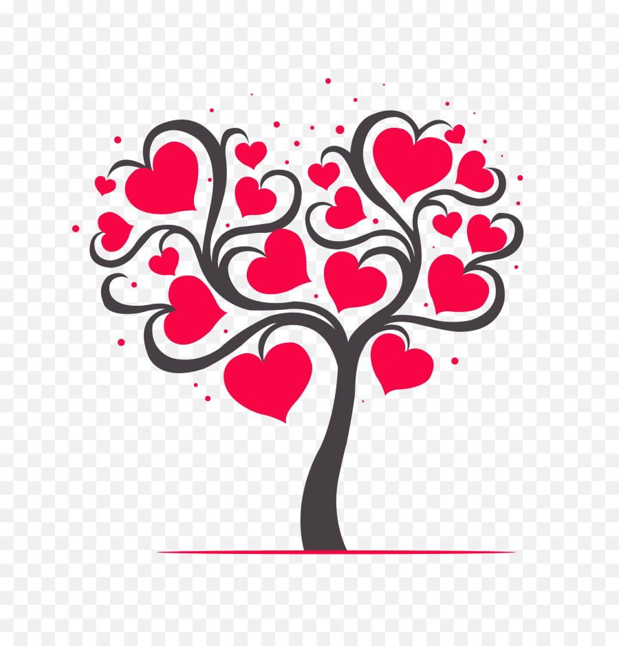 Heart Tree Clipart Png Image Free Download Searchpngcom - Tree With Hearts Clipart,Tree Clip Art Png