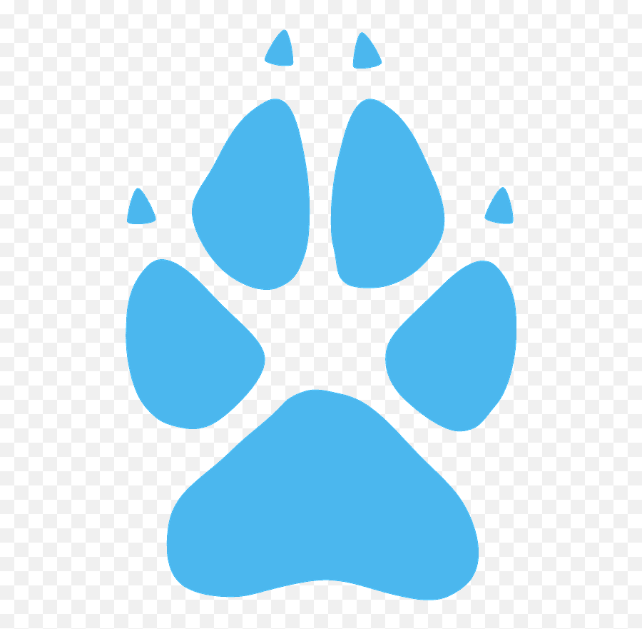Wolf Footprint Silhouette - Free Vector Silhouettes Creazilla Dot Png,Wolf Paw Icon