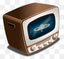 Vintage Crt Television - Openclipart Transparent 1950s Tv png