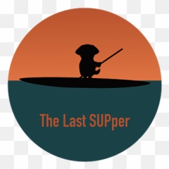 The Last Supper - Shih Tzu on Stand Up Paddleboard at Canoeing png