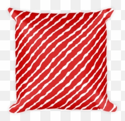 Square Pillow Red And Blue White Collection Stripe Throw - Colorful Glitter Stripes Background Png,Red Stripe Png