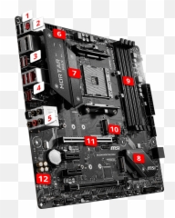 B450 Mortar Max Motherboard Msi Global - Msi Mortar Max png