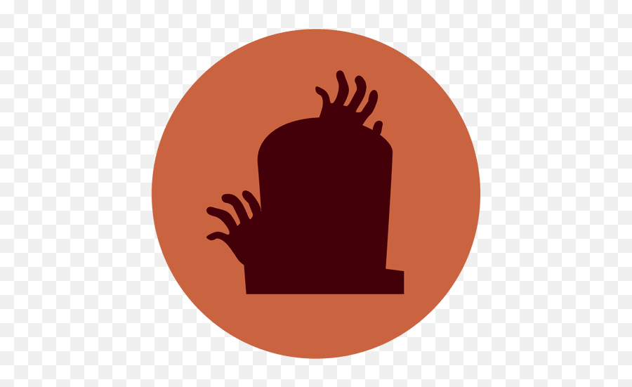 Hands Tombstone Circle Icon Transparent Png U0026 Svg Vector - Graveyard Silhouette Clipart Png,The Walking Dead Icon