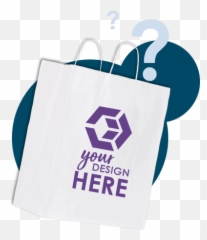 Custom Paper Bags - Order Logo for Blue png