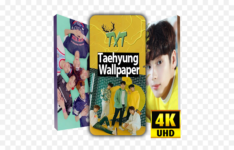 Super Txt Wallpaper Kpop Premium Hd U2013 Apps - Forros Para Celular De Txt Png,Kim Taehyung Icon