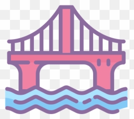 Bridge Icon In Cute Color Style - Eight Bridges Brewing png