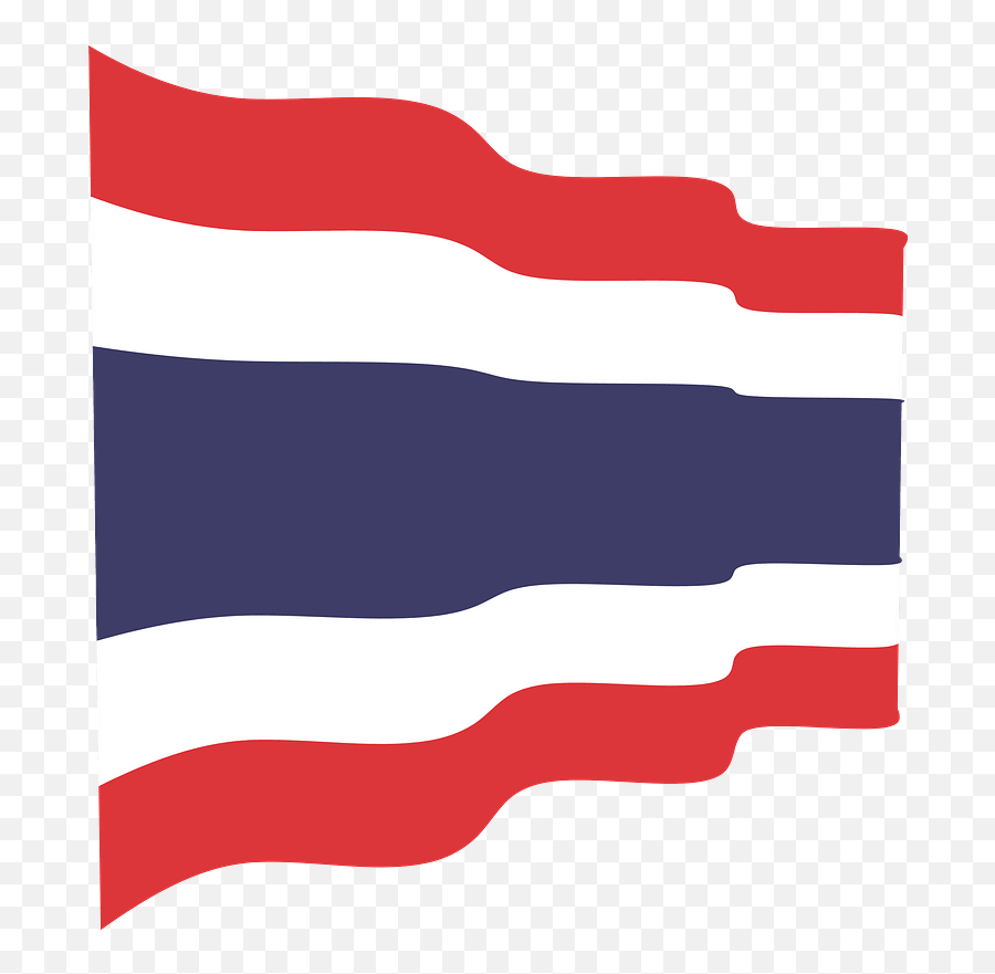 Thailand Wavy Flag Clipart - Png Download Full Size Thailand Waving Flag Png,Waving Flag Outline Icon