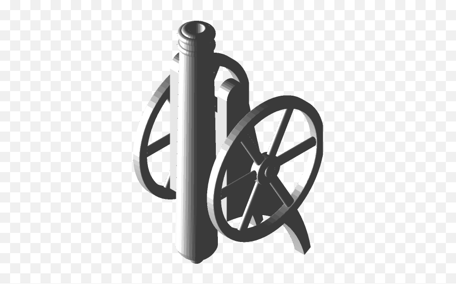Arsenal Cannon 3d Cad Model Library Grabcad - Black Arsenal Cannon 3d Png,Spinning Wheel Icon