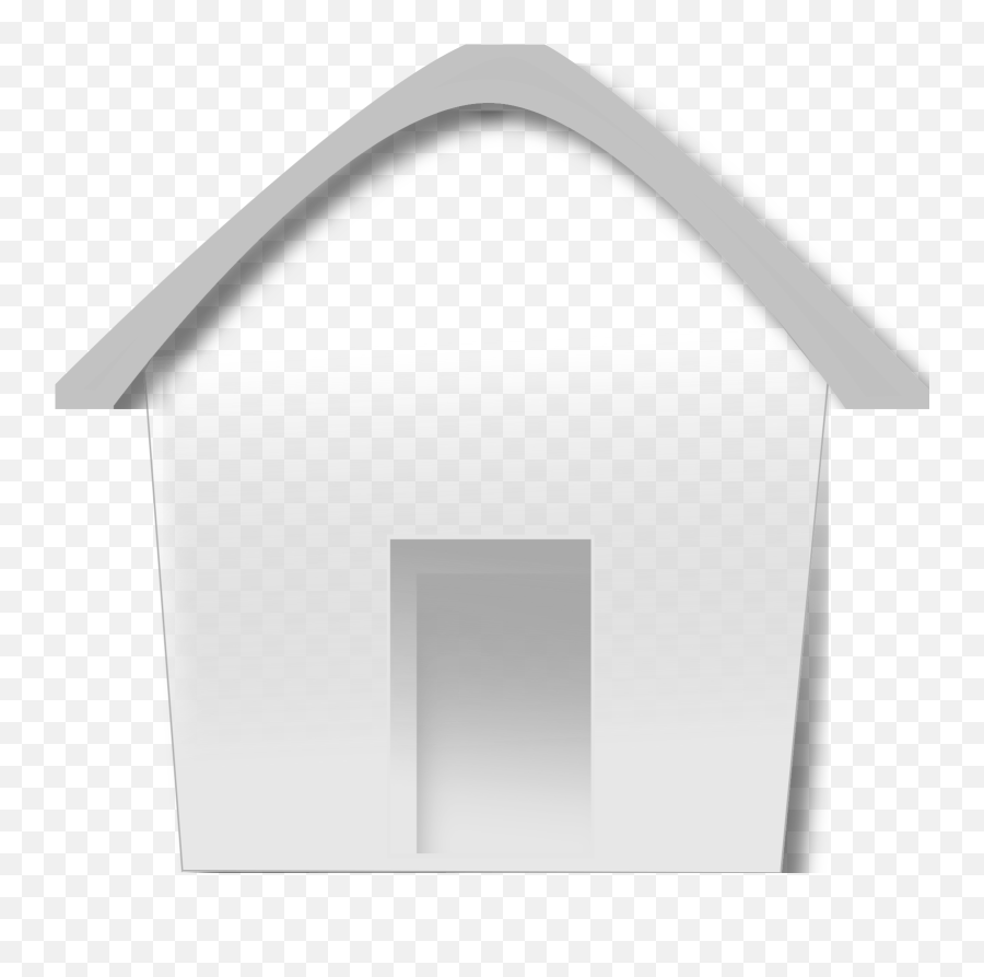 Home - Icon Openclipart Doghouse Png,White Home Icon Transparent