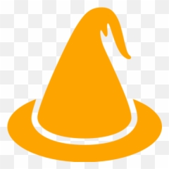 Orange Witch Icon - Free orange halloween icons Transparent Wizard Hat Icon png
