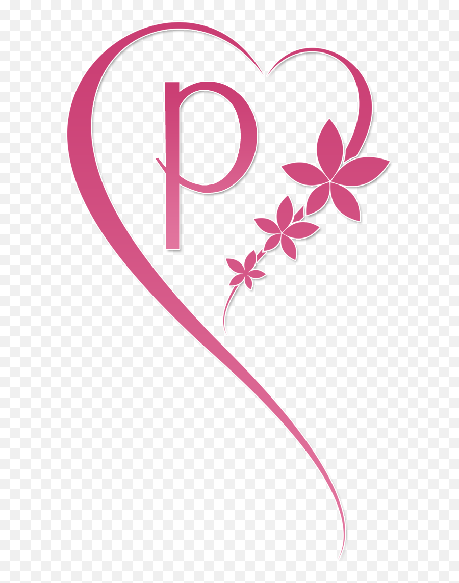 E Clipart Fancy Letter P - Letter P Tattoo With Heart Png,P Png - free  transparent png images 