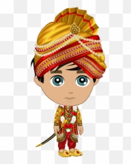 Download Hd Indian Bride Clipart Png - Groom Cartoon