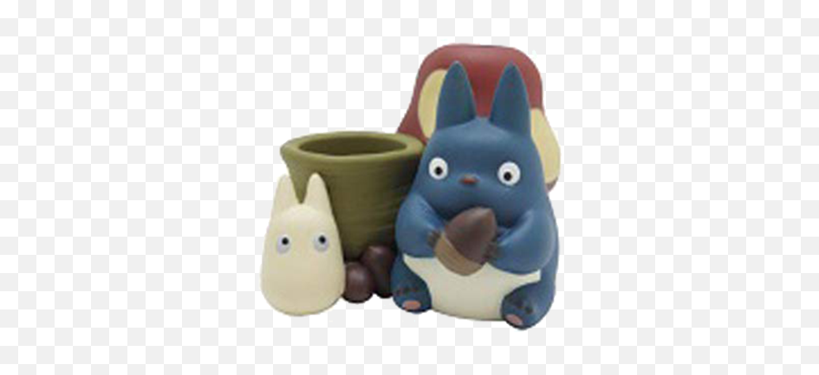 Small Totoro And Medium Pen Stand Png