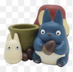Small Totoro And Medium Pen Stand Png
