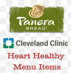 Cleveland Clinic Heart Approved Panera Bread Menu Items Png