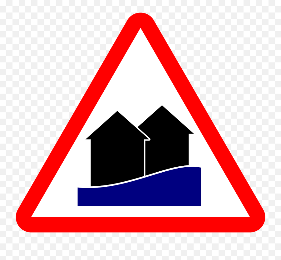 High Water Warning Flood - Flood Warning Sign Png Transparent,Flood Png