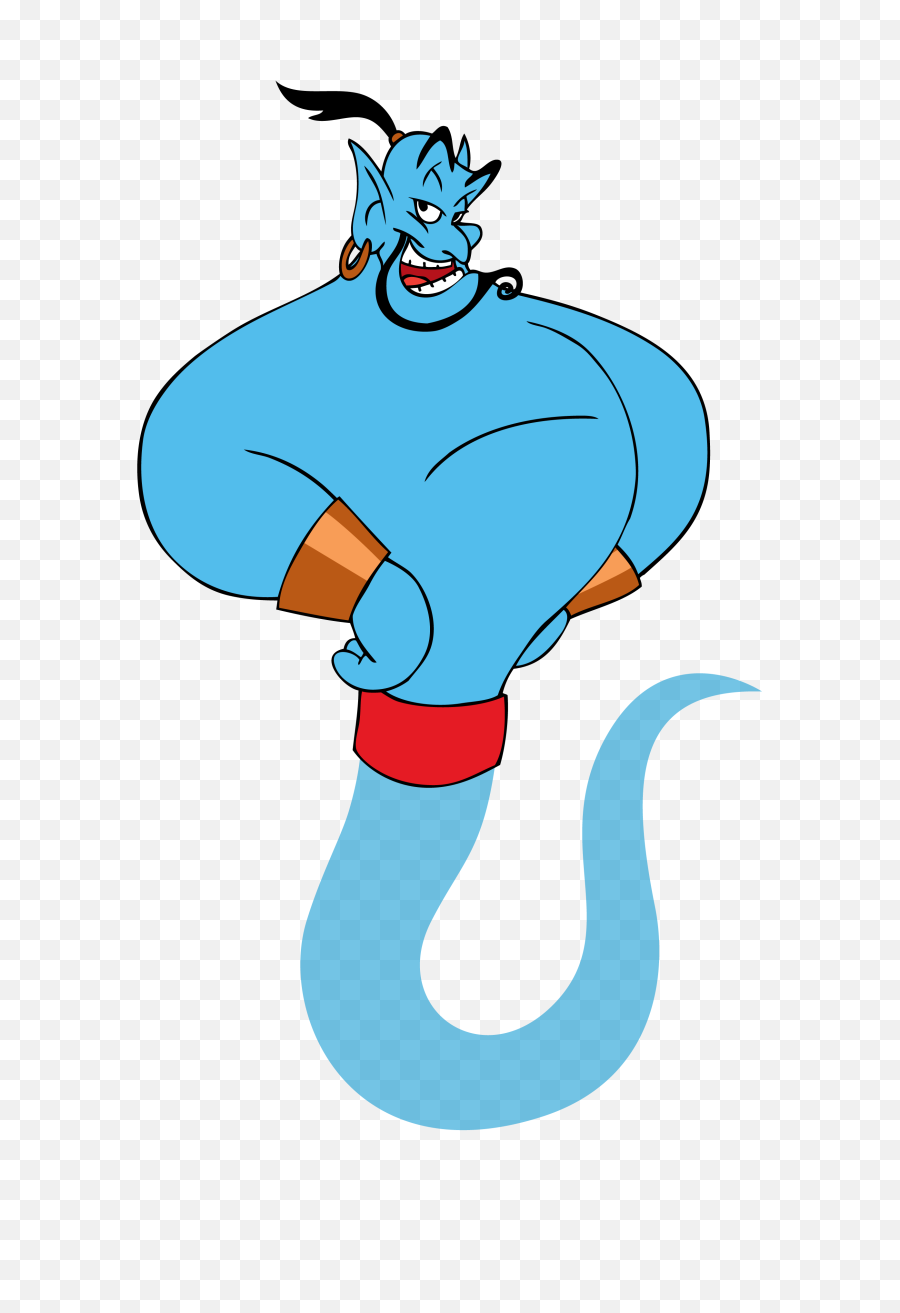 Best Aladdin Genie Clipart - Genie Cartoon Character Png Genie Aladdin Png,Best Png