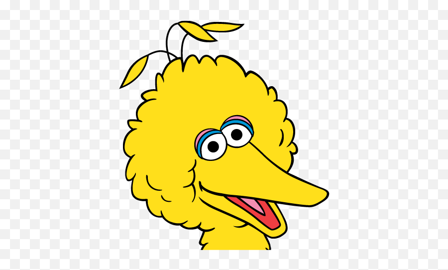 Cliparts - Cartoon Sesame Street Big Bird Png,Elmo Face Png