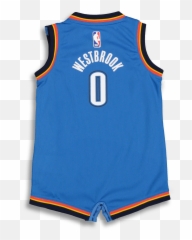 Nike Infant Oklahoma City Thunder Russell Westbrook 0 Replica Onesie Nba Jersey Royal - Sports Jersey Png,Westbrook Png