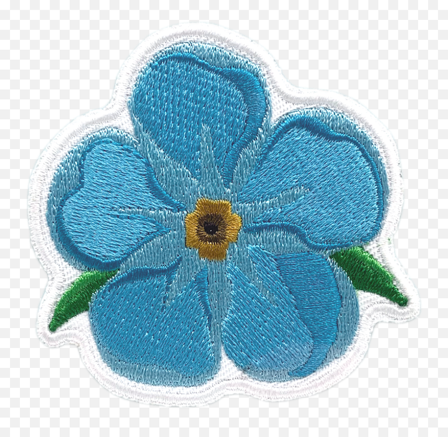 Forget - Menot Iron On Patch 190163 595 Once In A Needlework Png,Forget Me Not Png