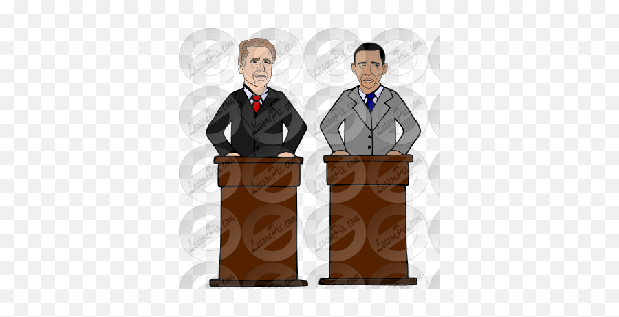 Debate Picture For Classroom Therapy Use - Great Debate Illustration Png,Debate Png