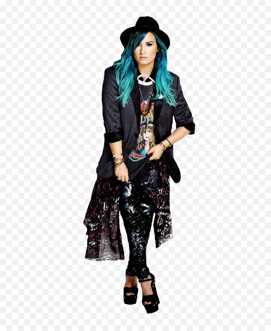 Demi Lovato Free Download Png - Demi Lovato Blue Hair Photoshoot,Demi Lovato Png