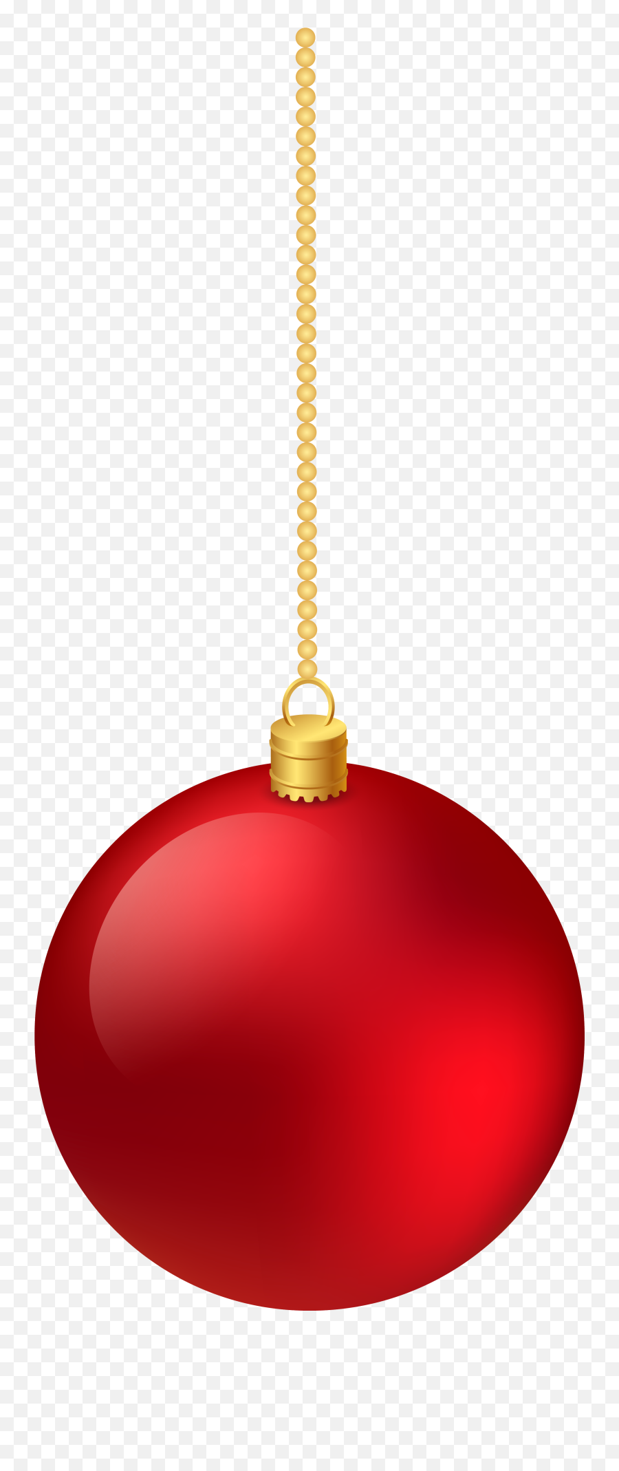 Christmas Ornament Png Transparent - Red Hanging Christmas Ball Png,Hanging Png
