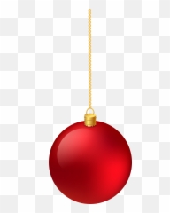 Christmas Ornament Png Transparent - Red Hanging Ball