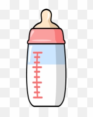 Download Baby Milk Bottle Png Clipart - Cute Cartoon Baby Bottle,Baby Bottle Png