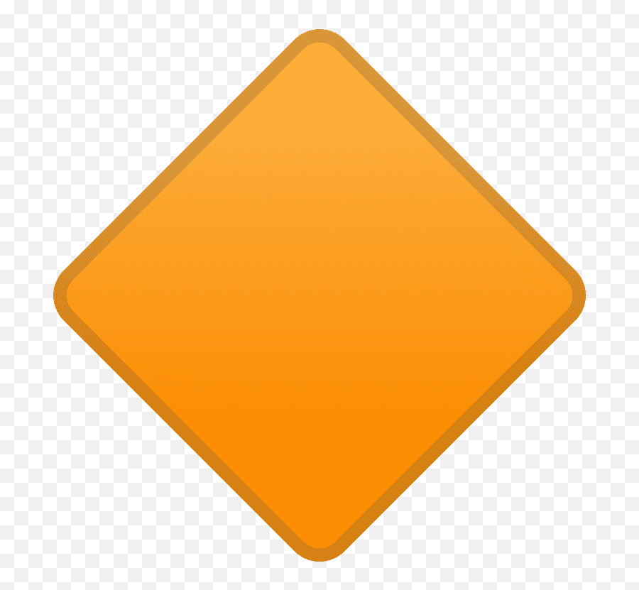 Large Orange Diamond Emoji Clipart - Clipart Orange Diamond Shape Png,Diamond Emoji Png