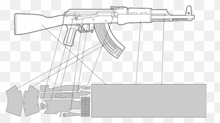 Ak47 Png - Template For