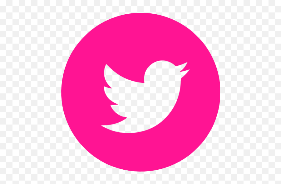 Deep Pink Twitter 4 Icon - Free Deep Pink Social Icons Green Twitter Icon Png,Twitter Logo Png