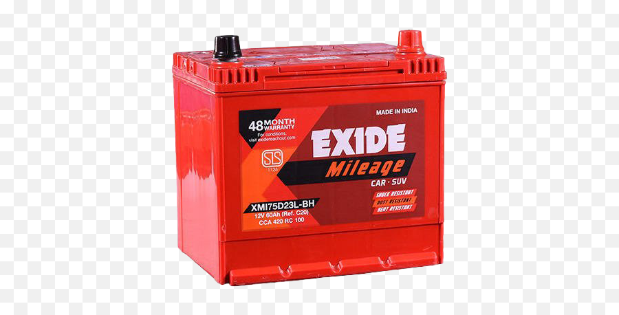 Exide Car Battery Transparent Png All - 12 Volt Exide Car Battery,Car Battery Png