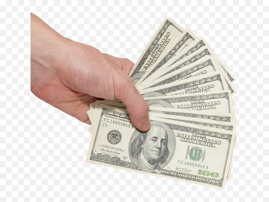 Cash In Hand Png 3 Image - Hand With Money Png,One Dollar Png