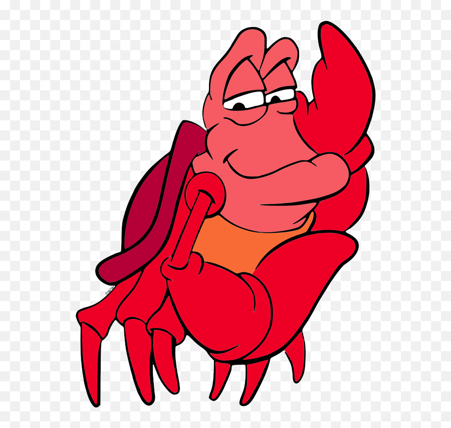 Sebastian The Crab Clip Art Disney Galore - Clipart Sebastian Little Mermaid Png,Crab Clipart Png