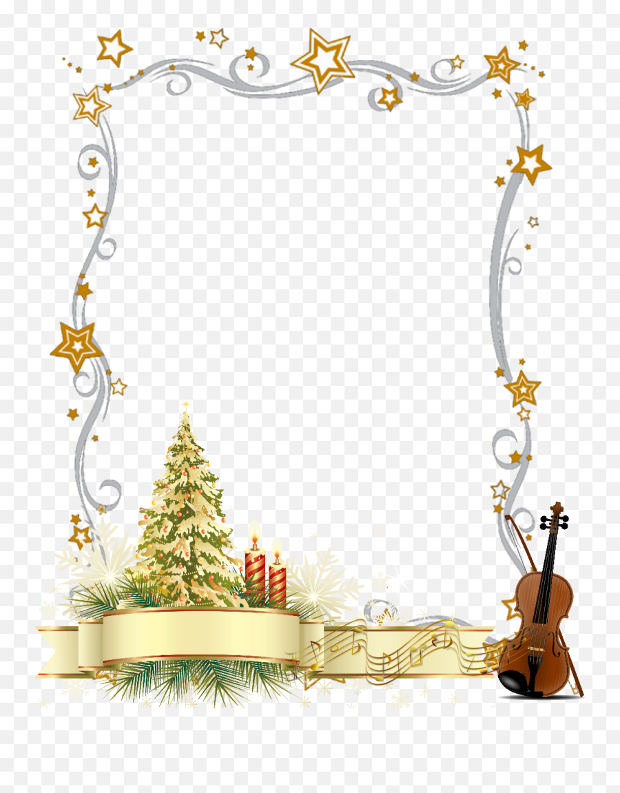 Openindraw Transparentbackground Music - Merry Christmas Banner Png,Christmas Frame Transparent