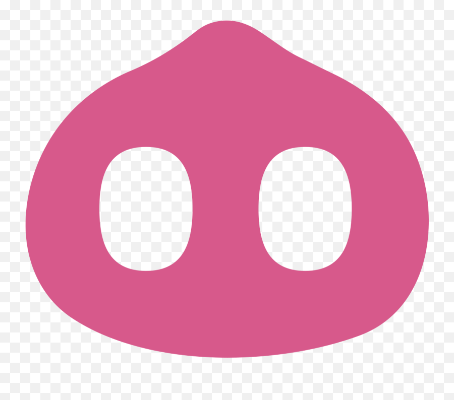 Fileemoji U1f43dsvg - Wikimedia Commons Nose Of Pig Clip Art Png,Pig Emoji Png
