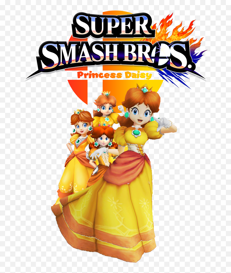 Princess Daisy Png - Here Is The Super Smash Bros For Transparent Super Smash Bros Logo,Wii U Logo