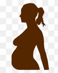 Pregnant Woman Svg Vector Clip Art - Clipart Art png