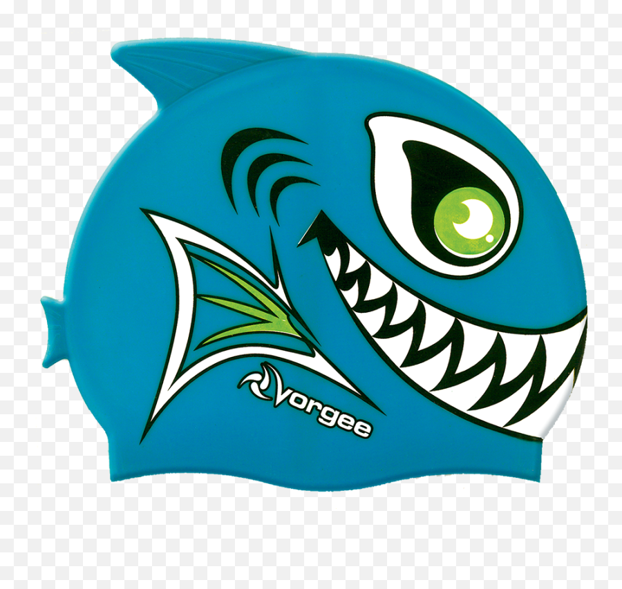 Swimming Cap Fishhead Piranha Silicone - Vorgee Shark Png,Piranha Png