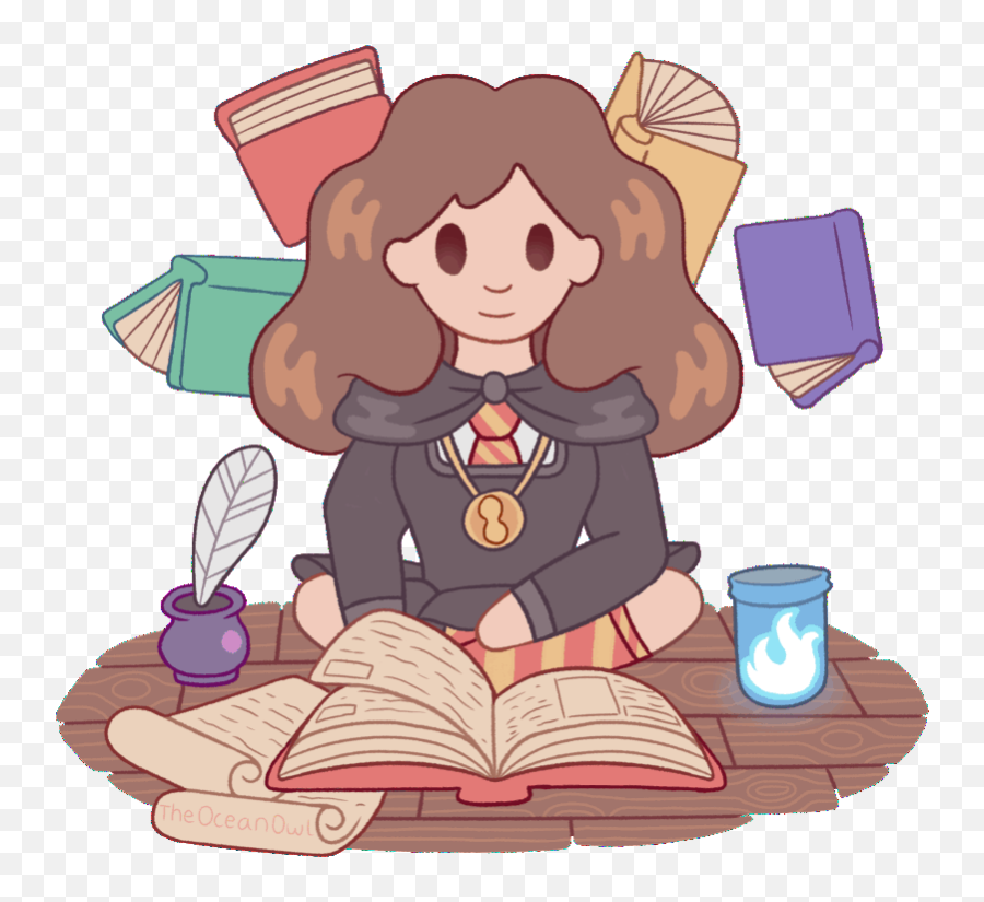 Artstation - Hermione Animated Holly Hermione Cartoon Transparent Png Gif,Hermione Icon