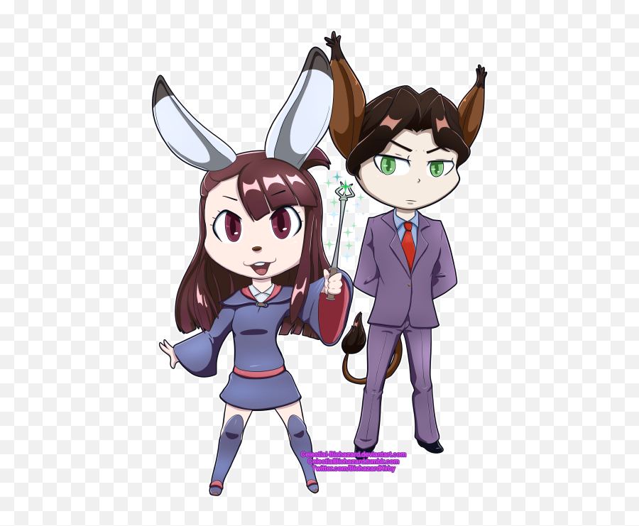 Akkoxandrew Hashtag - Akko X Andrew From Little Witch Png,Akko Kagari Icon