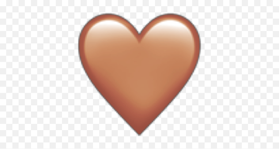 Emoji Emojis Iphone Iphoneemoji Heart Brown Freetoedit - Heart Png,Iphone Heart Emoji Png