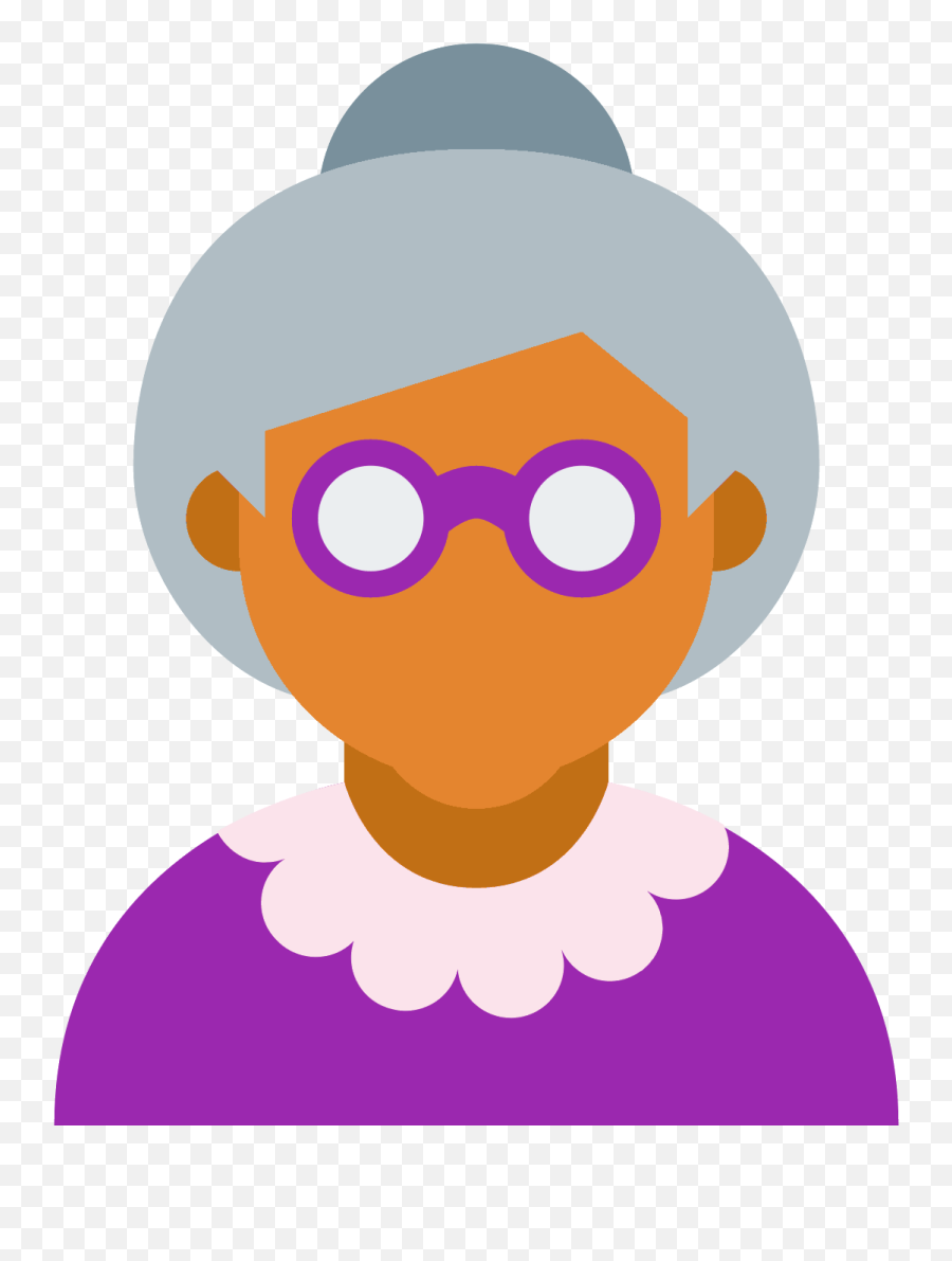 Grandparents Clipart Old Age Home - Old Person Icon Png Transparent Old Woman Icon,Old Person Png