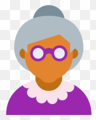 Grandparents Clipart Old Age Home - Person Icon Png Transparent Woman