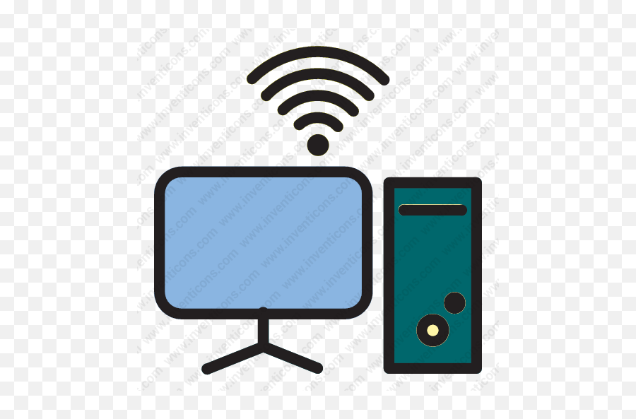 Download Internet Of Thing Computer Vector Icon Inventicons - Smart Device Png,Thing Icon