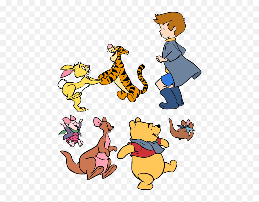 Hugging Clipart Pooh Transparent Free For - Winnie The Pooh Christopher Robin Characters Png,Pooh Png