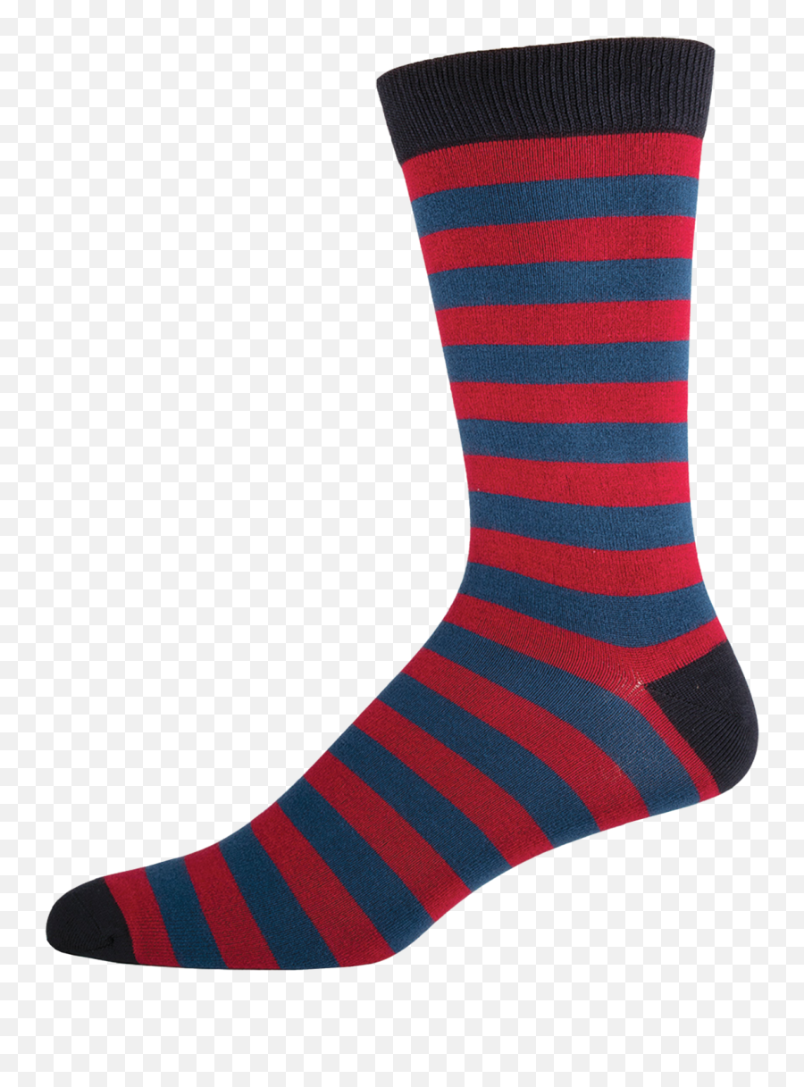 Menu0027s Cool Socks - Black Red Stripe Cool Socks Bamboo Sock Png,Red Stripe Png